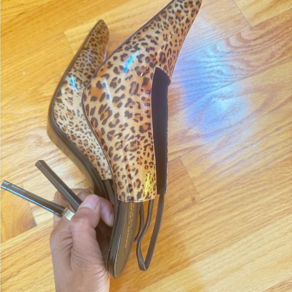 Saint Laurent Raven 120mm Leopard-Print Slingback Pumps
Retail $1,070 - Picture 7 of 8